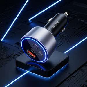 Toocki 高速 200W 车载充电器 3 端口同时充电宽电压范围，适用于车内手机、平板电脑、游戏设备 - Product Image 1
