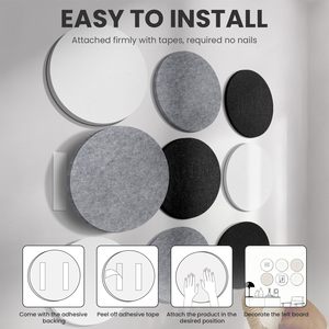 Les panneaux acoustiques circulaires en fibre de polyester nouvellement conçus sont utilisés dans les panneaux d'affichage et d'annonce intérieurs. - Product Image 5
