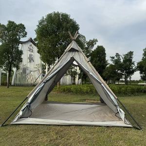 Tenda da <span class=keywords><strong>Campeggio</strong></span> a Piramide Indiana con Palo in Alluminio, Impermeabile e Protezione Anti-UV - Product Image 1