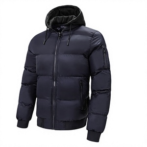 Hot Sale Latest New Hooded Plain Dyed <b>Waterproof</b> Puffer <b>Jackets</b> Casual Street Wear Clothing Fashion Apparel Quilted Padded Puffy - Product Image 2
