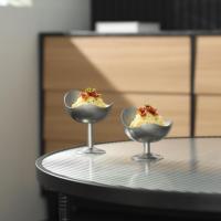 Gobelet à mousse de forme irrégulière, gobelet à dessert fantaisie, gobelet à crème de haute qualité, récipient de qualité supérieure pour la présentation de gâteaux, qualité commerciale