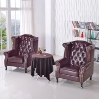 Fauteuil individuel en cuir véritable de style américain, fauteuil de bureau, de salon, de café, chaise tigre, fauteuil inclinable de chambre à coucher, mobilier de maison
