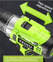 Perceuse-visseuse sans fil rechargeable 12V, couple de 20 Nm, 15+1 réglages d'embrayage pour le travail du bois, le travail des métaux et le bricolage
