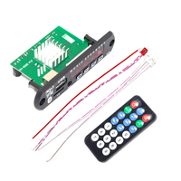 Placa amplificadora de potencia pequeña con reproductor MP3 estéreo de 2x60W, tarjeta TF de lectura, placa decodificadora de MP3 compatible con formatos de Audio FLAC y WAV