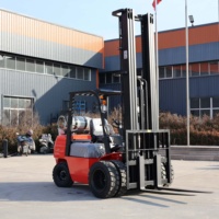 Chariot élévateur à fourche Qingcha 5000lbs 2,5 tonnes à pneus à coussinets IC, GPL, double carburant, hauteur de levage 4,5 m, chariot élévateur à combustion interne pour conteneurs