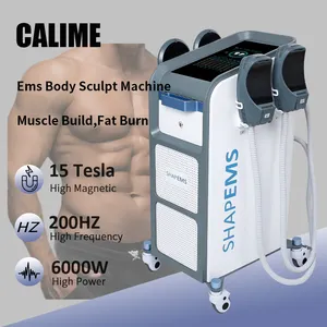 Hotsale 6000 W 15 Tesla Fat Burn Perda de Peso EMS RF estimulador muscular fino construir forma do corpo fitness esculpir máquina Neo Emslim