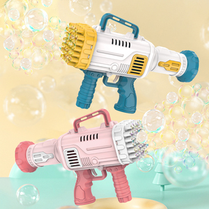 Pistolet à bulles automatique pour enfants-45 trous lance-roquettes jouet tire des centaines de bulles pour les fêtes d'anniversaire de parc en plein air - Product Image 6