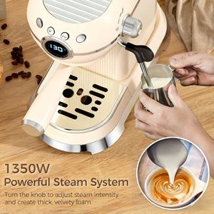 Juego de Desayuno Vintage con <span class=keywords><strong>Tostadora</strong></span>, Hervidor y Cafetera Espresso de 20 Bares, Cafetera y <span class=keywords><strong>Tostadora</strong></span> Compactas de Acero Inoxidable para el Hogar - Product Image 5