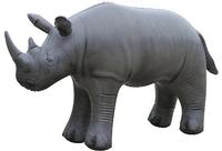 Mainan Dekorasi Model Hewan Simulasi Zebra Jerapah Singa Gajah PVC Hewan Kebun Binatang Tiup