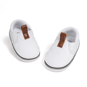 Nouvelles baskets bébé en maille beige et blanches, à enfiler, antidérapantes, à semelle souple, pour l'été, vente en gros, personnalisables - Product Image 1