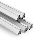 Profil d'angle pour bande LED en alliage d'aluminium anodisé 6063 T5 de qualité supérieure K20, angle de 45 degrés, IP20, garantie de 5 ans