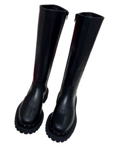 Botas Vaqueras de Invierno de Lujo para Mujer, Elegantes Botas Altas hasta la Rodilla con Tacón Cuadrado, Nueva Moda Valentinoing - Product Image 5