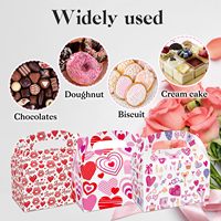 Boîtes cadeaux personnalisées pour cupcakes, biscuits et bonbons pour la Saint-Valentin avec des motifs en forme de cœur pour les fêtes, les mariages et les douches nuptiales