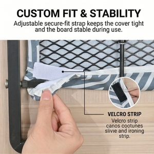 Planche <span class=keywords><strong>à</strong></span> <span class=keywords><strong>Repasser</strong></span> Pliante Suspendue Design Tendance avec Cadre en Acier Revêtu, <span class=keywords><strong>À</strong></span> Accrocher <span class=keywords><strong>à</strong></span> la Porte - Product Image 4