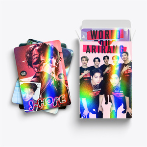 KPOP V JIMIN <span class=keywords><strong>J</strong></span>-<span class=keywords><strong>HOPE</strong></span> <span class=keywords><strong>RM</strong></span> 60 Tarjetas Fotográficas HD de Doble Cara con Acabado Láser Brillante, Tarjetas LOMO JK SUGA JIN, Postales en Caja para Colección de Fans - Product Image 3