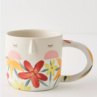 Mug en céramique personnalisé Fotini Tikkou Visage, cadeau créatif, design de logo de mariage