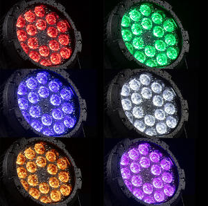 IP 65 Étanche 18x18w En Alliage D'aluminium LED Plat Par Éclairage 6 En 1 pour Stage DJ KTV DMX512 Mode De Contrôle - Product Image 3