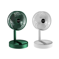 Haute puissance USB charge support télescopique Circulation de l'air ventilateur pliant vent secouant numérique nouveauté Table plastique vient cadeau