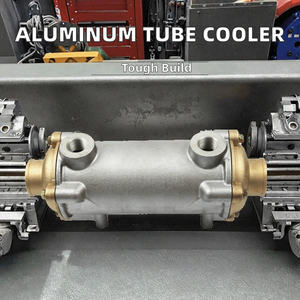 Condensador de Tubos de Aluminio Industrial de Alta Calidad Dunkai, Enfriado por Agua, Intercambiador de Calor con Componentes Centrales de Construcción Robusta - Product Image 3