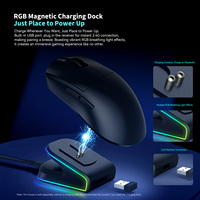 Ratón programable ultraligero de 38g, doble 8K HZ, Sem Fio, 2,4G, BT, con cable, modos triples, PAW3950, ratón para juegos de 30000DPI para PC y portátil