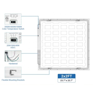 Tùy chỉnh <span class=keywords><strong>2x2</strong></span> màu thay đổi 5000Lumens Đèn trần với hộp nối <span class=keywords><strong>LED</strong></span> bảng điều chỉnh ánh sáng - Product Image 2