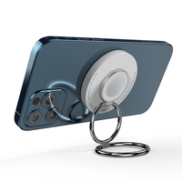 Chargeur sans fil portable pliable 3 en 1 avec support à double anneau en métal Nouveau produit-Accessoire de charge pour écouteurs magnétiques