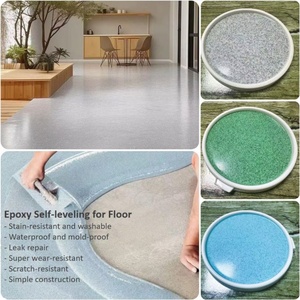 Pintura Epoxi Autonivelante para Reparación de Pisos, Precio de Fábrica, Pintura Epoxi de Dos Componentes para Recubrimiento Líquido con Arena de Color - Product Image 1