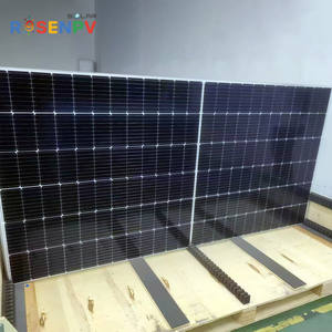 Volledig Zwart 710W 720W 750W 800W Bifaciale Mono Bipv Halfcel Zonnepaneel Voor Hybride Zonnestelsel - Product Image 2