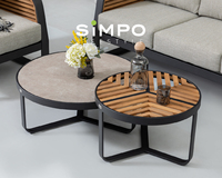 SIMPOLIFESTYLE Premium Minimalistische Outdoor-Möbel YACHT-Liegestuhl Garten Terrasse Hotel Resort Esszimmer Innenhof Sessel
