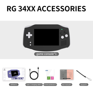 Consola de Juegos Retro Portátil RG34XX, <span class=keywords><strong>Emulador</strong></span> H700 con Wi-Fi, Pantalla de 3.4 Pulgadas, Batería de 3500 mAh <span class=keywords><strong>para</strong></span> Jugadores - Product Image 4