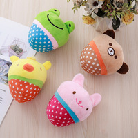 Jouet à mâcher en peluche à picots pour petits chiens, en forme d'animal mignon, couineur, interactif, pour lancer et l'entraînement, fournitures pour animaux de compagnie
