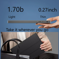 Moniteur portable IPS de 10,5 pouces avec fréquence de rafraîchissement de 60 Hz, luminosité de 400 nits, interface Type-C, haut-parleur intégré