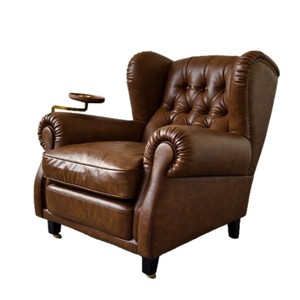 Sillón Individual de Madera Estilo Retro Nostalgia con Rotación de Disco para Sala de Estar, Muebles para el Hogar - Product Image 4
