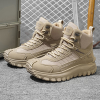 Nouvelles bottes tactiques pour hommes de grande taille, chaussures de sport décontractées pour l'extérieur, chaussures de travail, bottes de randonnée confortables