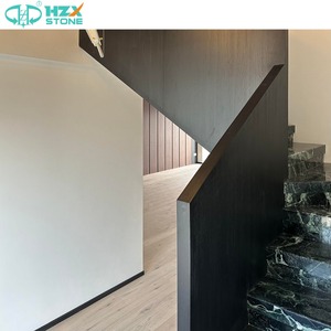 Dalles de marbre naturel des <span class=keywords><strong>Alpes</strong></span> Verde HZX Carreaux de pierre veinée blanche verte <span class=keywords><strong>italienne</strong></span> de qualité supérieure pour le revêtement de sol des escaliers - Product Image 3