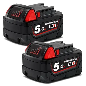 5.0Ah 6.0Ah 18V M18 batteria ricaricabile di ricambio per milkee M18B litio XC 48-11-1850 48-11-1862 48-11-1840 48-11-1828