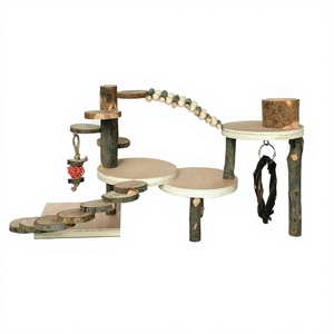 Juguete transfronterizo para hámster: plataforma redonda con escalera, para paisajismo, escondite y dentición - Product Image 1