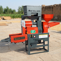 Moteur de moulin à riz commercial 220V avec fonctions combinées de décorticage et de broyage du maïs, haute capacité pour usage agricole