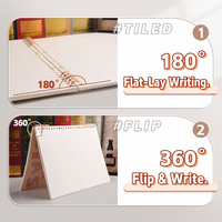 Carnet à feuilles mobiles de style américain B5 A5, classeur à anneaux amovibles, carnet à spirale pour notes et journaux d'étudiants