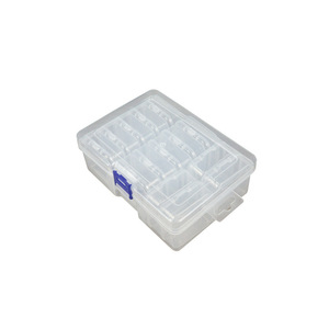Transparent Plastic Storage Box 15 Compartment With Lid For Jewelry Organizing Desktop Accessories Beaded Diamonds Hair Ties - Product Image 4