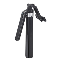 Télécommande Bluetooth pliable pour perche à selfie et trépied, extensible jusqu'à 1,8 m, stabilisateur portable pour smartphone, portée de 10 m, noir