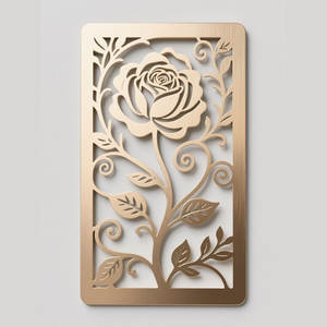 थोक लेजर काटने कार्बन स्टील धातु दीवार स्टेंसिल शीट पुनः प्रयोज्य टेम्पलेट स्टैंसिल स्प्रे पेंटिंग के लिए कस्टम स्टेंसिल - Product Image 3