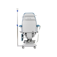 Fauteuil de dialyse électrique réglable Hochey Medical, fauteuil inclinable pour patient à 3 fonctions avec support IV amovible et table latérale
