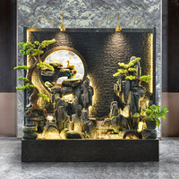 Fuente de Agua para Interiores Decoración de Hogar Cascada Artículos Decorativos para Hogar y Jardín Fuentes