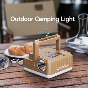 Lámpara LED portátil para acampar al aire libre Smiling Shark con gancho para iluminación de tiendas de campaña - Product Image 2