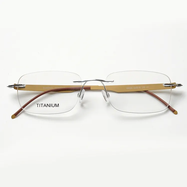 メンズ光学フレームチタン光学フレームチタン眼鏡ガラス高品質ファッションスタイル2021チタンメガネ