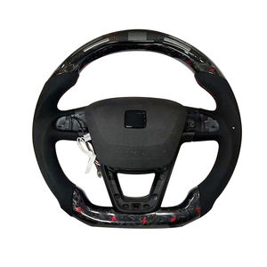 Volante de Fibra de Carbono Forjado para Seat León <span class=keywords><strong>Cupra</strong></span> 2013 2015 2016 2018 2019 - Product Image 1