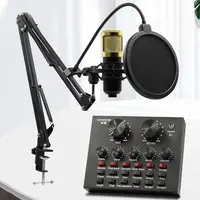 BM 800 Microfono V8 사운드 카드 Podcast Microfone 마이크 가라오케 세트 키트 Usb BM800 라이브 녹음 스튜디오 콘덴서 마이크