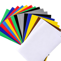 Feuilles de PVC autocollantes colorées A4, imperméables, faciles à découper, compatibles avec les outils de désherbage, pour la création de panneaux et d'autocollants DIY