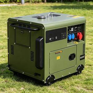 Generador Diésel Silencioso 110V 220V 480V 50/60Hz 5000W-10kW con ATS - Product Image 1